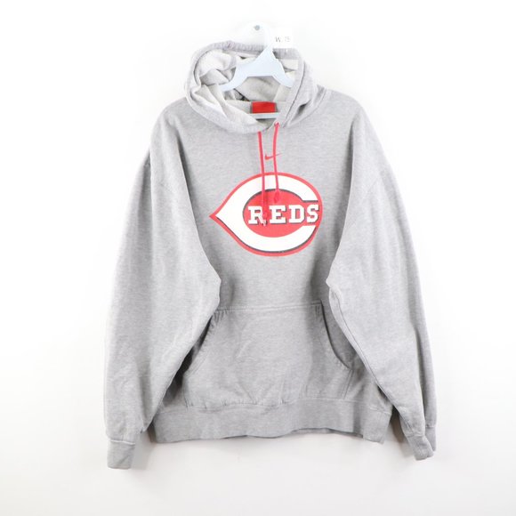 Vintage Nike Center Swoosh Cincinnati Reds Hoodie